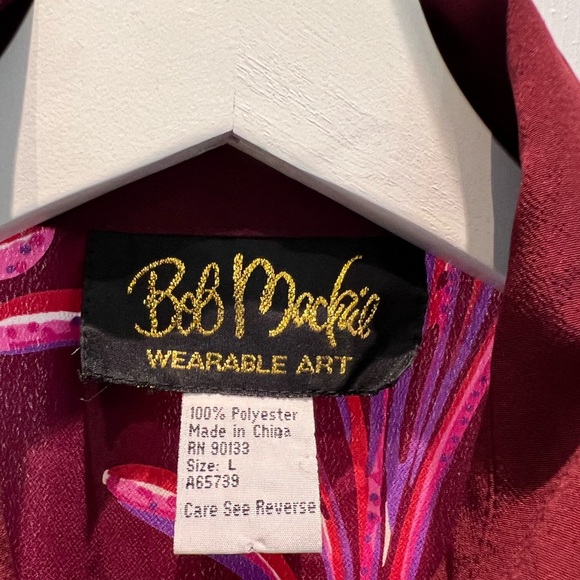 Vintage Bob Mackie wearable art blouse L - Picture 4 of 6